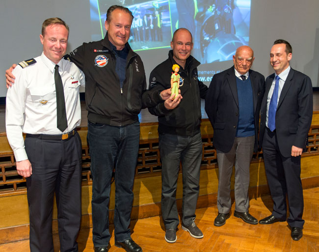 Conférence de Bertrand Piccard et André Borschberg sur le thème "Solar Impulse : l'innovation source d'avenir"