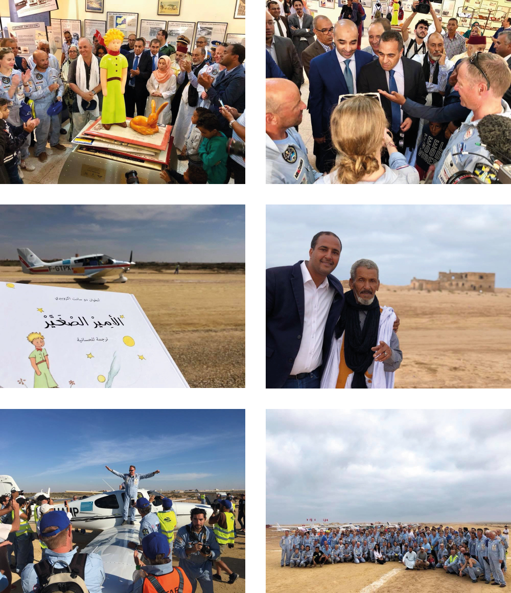 Arrivée des participants du Raid Latécoère Aéropostale 2019 et Inauguration au Musée Saint Exupéry de Tarfaya